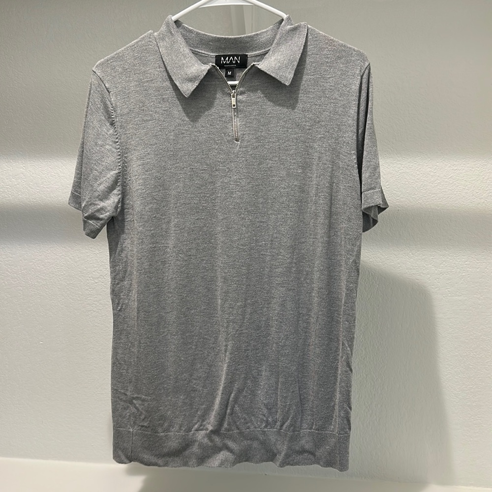 Men Zip Polo